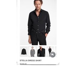 John Varvatos Men's Long Sleeve "Stella" Dress Shirt (new w/o tags)