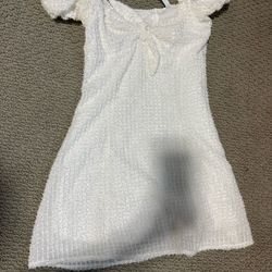 Lucy In The Sky Ruffled Shoulder Dress