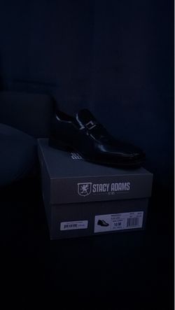 Stacy Adams Wakefield Bike Toe Black Slip On Loafer Size 10M