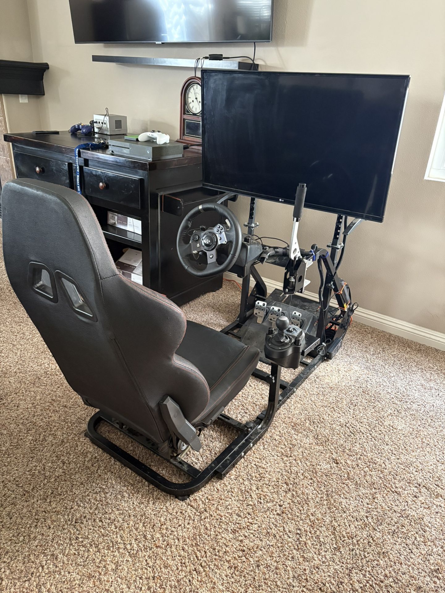 Xbox/Logitech Racing Complete Cockpit w/TV