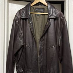 Jacket Men’s Leather Bomber Jacket, Heavy Size 46