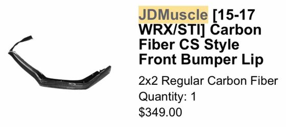 Carbon Fiber front bumper-Subaru WRX