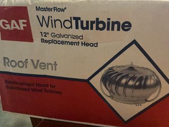Master Flow 12 in. Galvanized Externally Braced Replacement Turbine Head