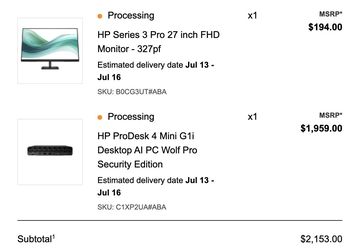 HP ProDesk 4 Mini G1i Desktop AI Pc