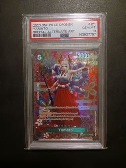 One Piece Card Game TCG OP05 Yamato OP01-121 SP PSA 10