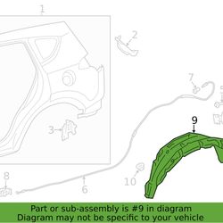 Quarter Panel Splash Shield - Toyota (77277-0R030)