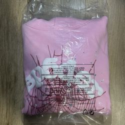Sp5der OG Web Hoodie Pink