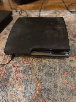 PS3 Slim Black 160 gig 2501a Console w/ Controller Black Ops