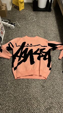 Pink Stussy Knit Sweater