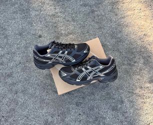 ASICS Gel-1130 Black Pure Silver Size 10 Men Brand New