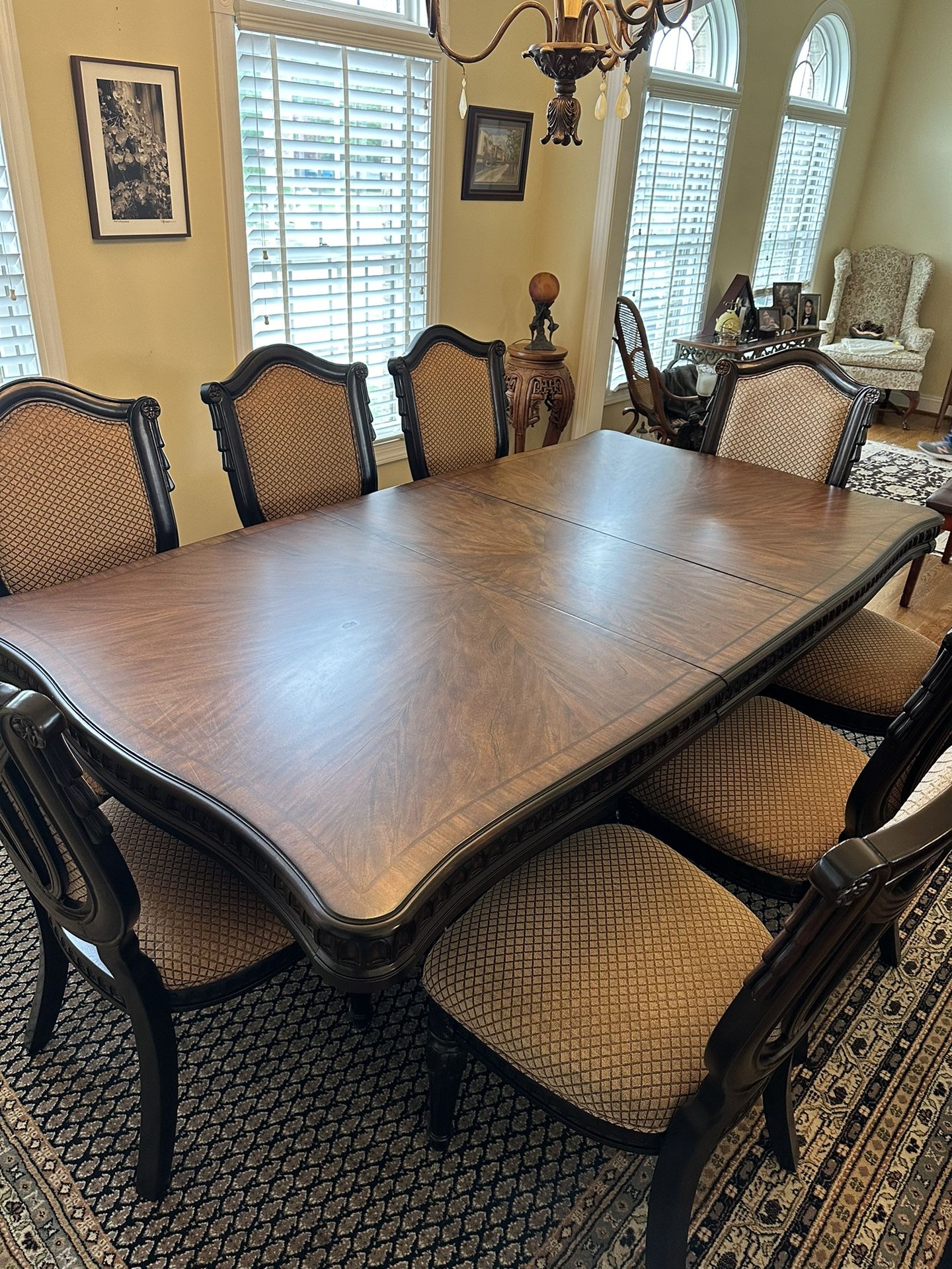 Dining Table With Chairs And Buffet