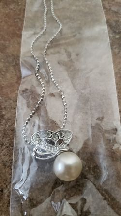 925 Sterling Silver Natural Pearl Cute Pendant Necklaces for Women