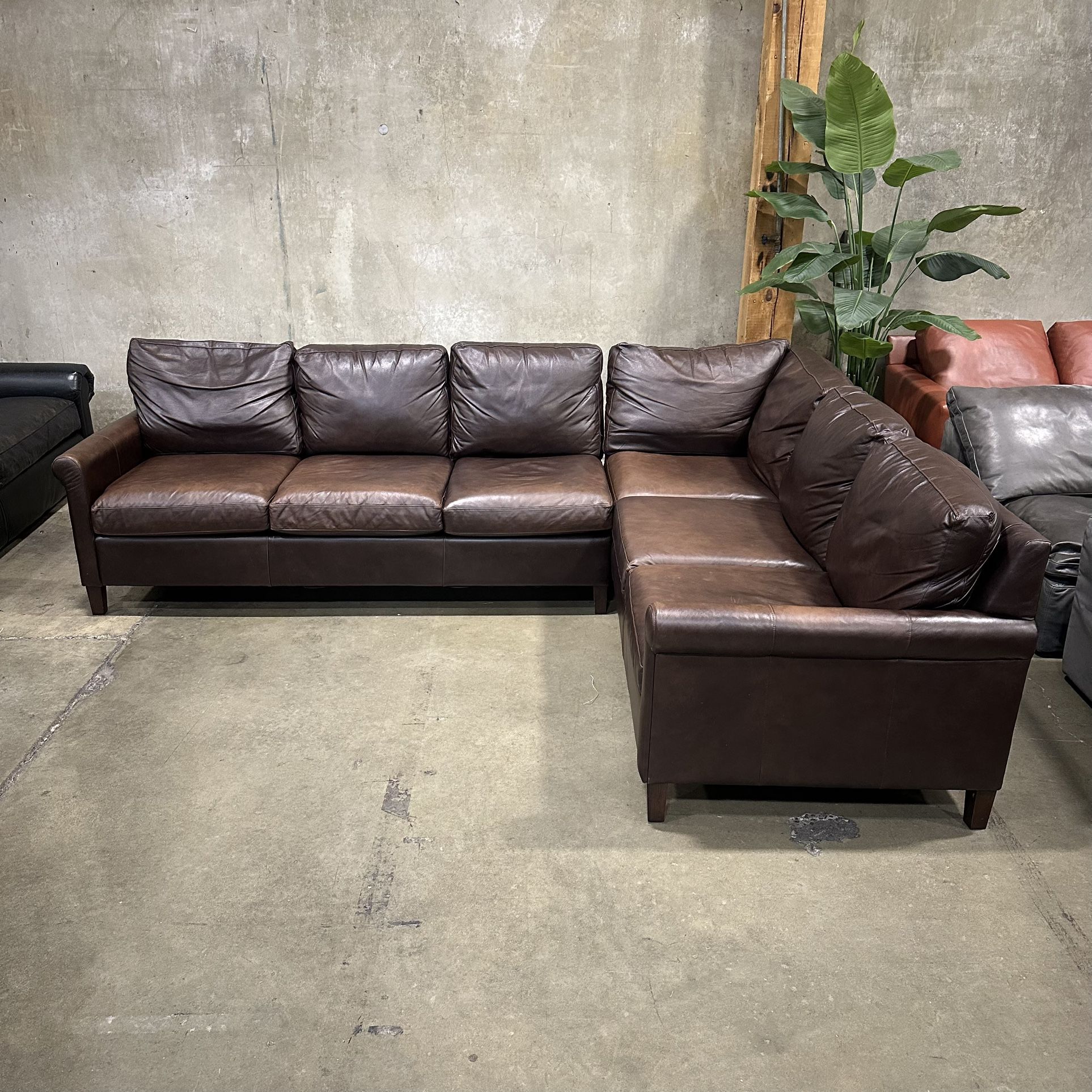 Bassett Leather Sectional Sofa -Delivery Available