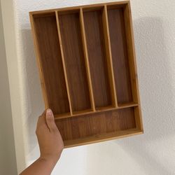 Bamboo Utensil Drawer Organizer