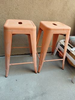 Metal Bar Stools (set of 2)
