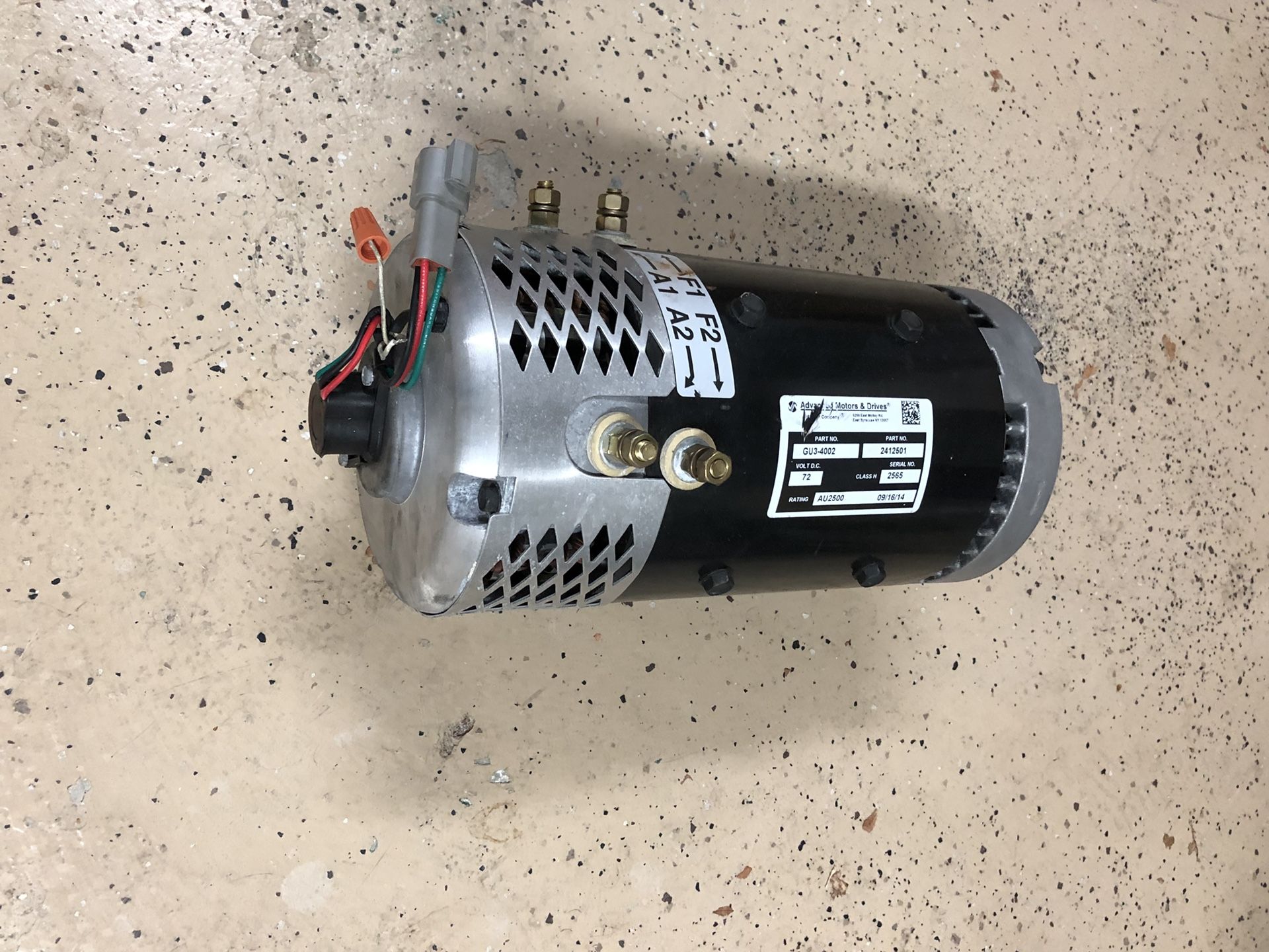 Gem Car Motor 7hp 72volt GU34002 like new!! for Sale in Ocean Ridge
