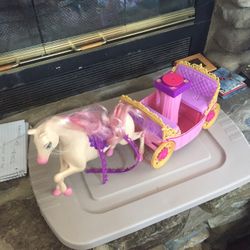 Barbie Horse And Carriage