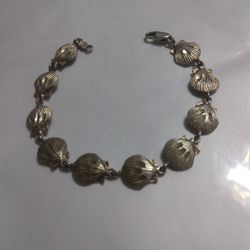 925 Silver Shell Bracelet Length 7 And 1/2 Use