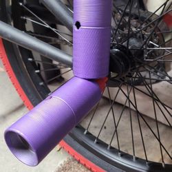 Purple BMX Bike Pegs  Set of 2