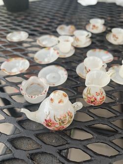 Ceramic Doll House Tea Set