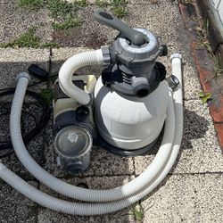Above Ground Pool pump with sandfilter