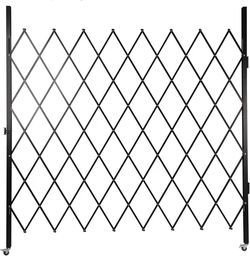 Black Folding Accordion Security Gate