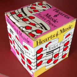 Roll of Music oriented Toilet paper