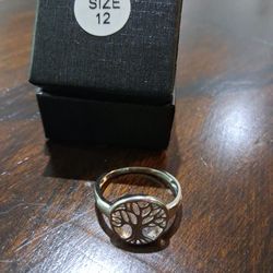 925 Sterling Silver Tree of Life Ring 