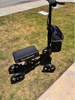 Easier than crutches- knee scooter for left or right side body injury brand new.