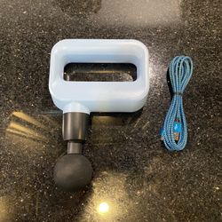 Titan Reflex Portable Massage Gun 3 Level Vibration Rechargeable Light Blue