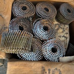 Different Size 4 Boxes Of Nails