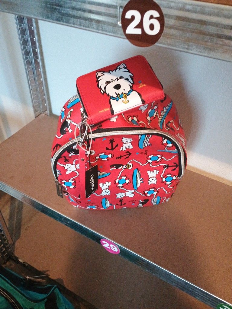 Mini Backpack And Wallet