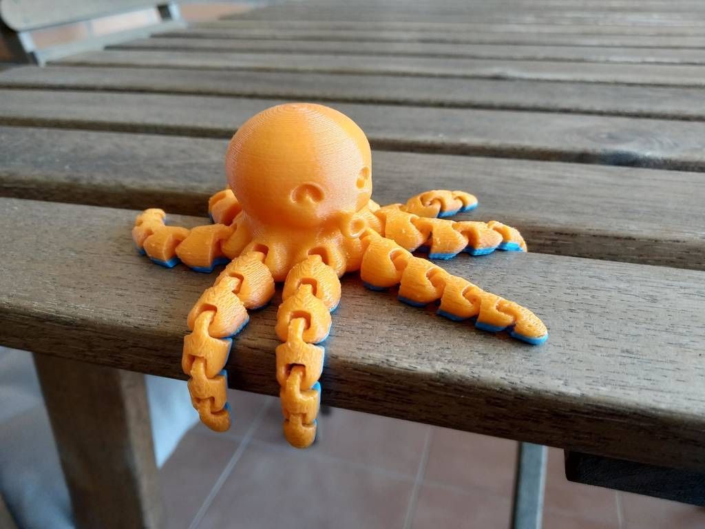 Cute Mini Octopus 3D Printed 🐙