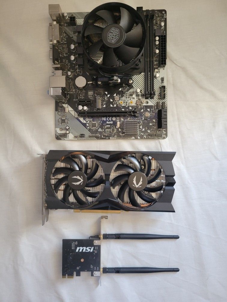 Ryzen 5 3600, Nvidia GTX 1660 Super, Asrock 320m, Msi WiFi Card