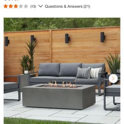 Real Fire Propane  Fire Table