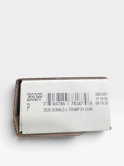 2026 Donald J. Trump $1 Coin Roll New Sealed Unopened Mint Boxed