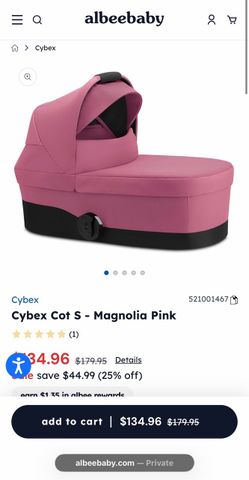 Cybex Cot S Magnolia Pink