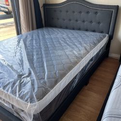 Queen Frame With Matrress New Mattresses New Pillowtop New Memory Foam New Bed Frames Nuevo Colchones Camas Nuevas βΌοΈ
