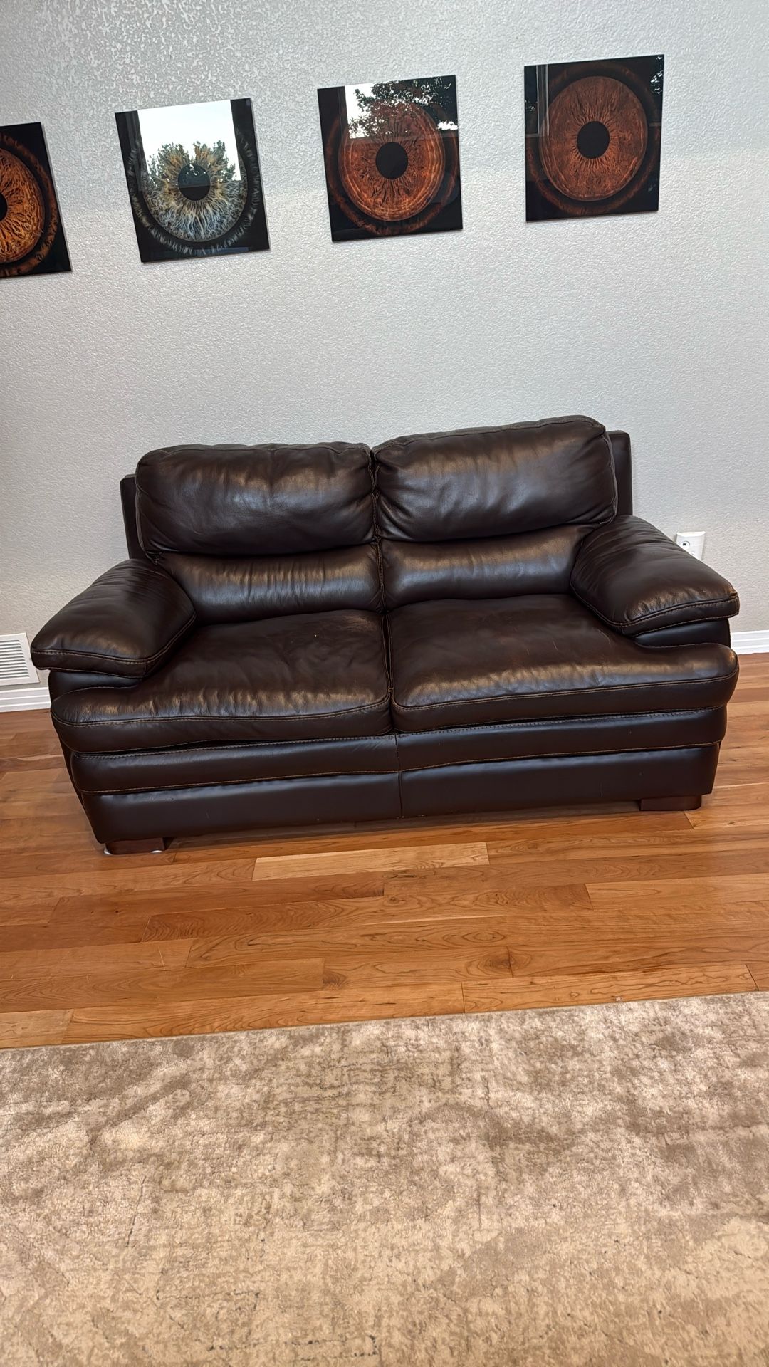 Leather Loveseat