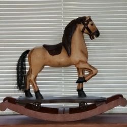 Antique 2 Stage Rocking Roll Horse
