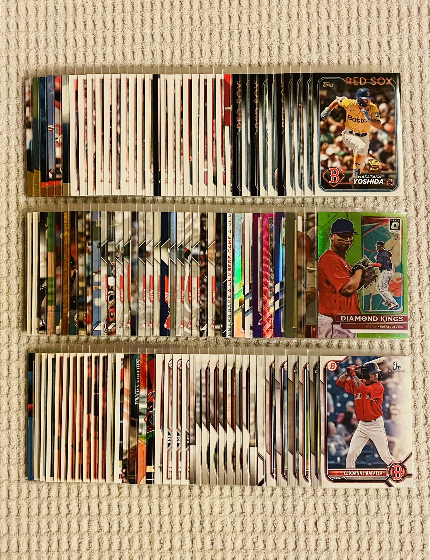 Boston Red Sox 115 Card Baseball Lot!