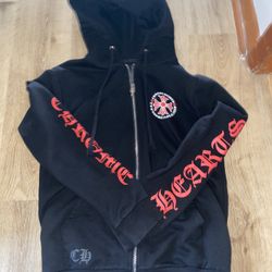 Chrome Hearts Black And Red Zip Up