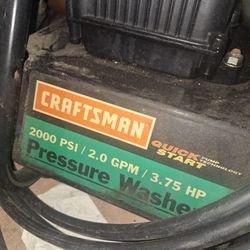 Craftsman Pressure Washer 3.75 Hp