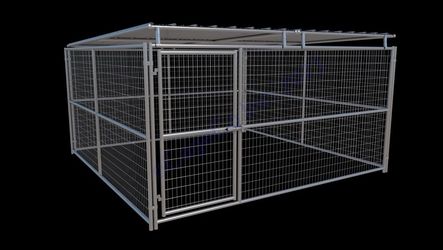 12x12 dog kennel with roof