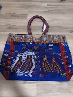 Handmade Huipil Guatemala Tote Bag