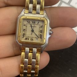 Cartier Three Tone Box Papers Buy Sale Trade 18k Gold Scrap Silver Diamonds Patek Rolex