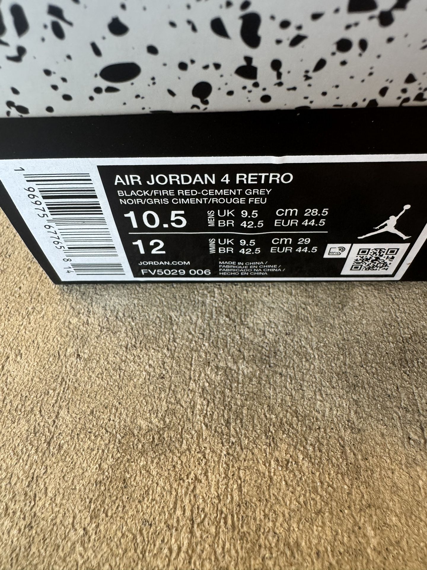 New Nike Air Jordan 4 Retro Bred Reimagined Cash Or Bitcoin Sz 10.5