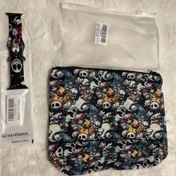 Jack Skellington  Cosmetic Bag & Watchband 