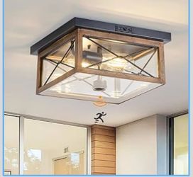 Motion Sensor Outdoor Flush Mount Ceiling Light 🌟  Upgrade your porch, entryway, or garage with this stylish outdoor ceiling light featuring a built-