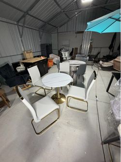 5 piece round dining table set
